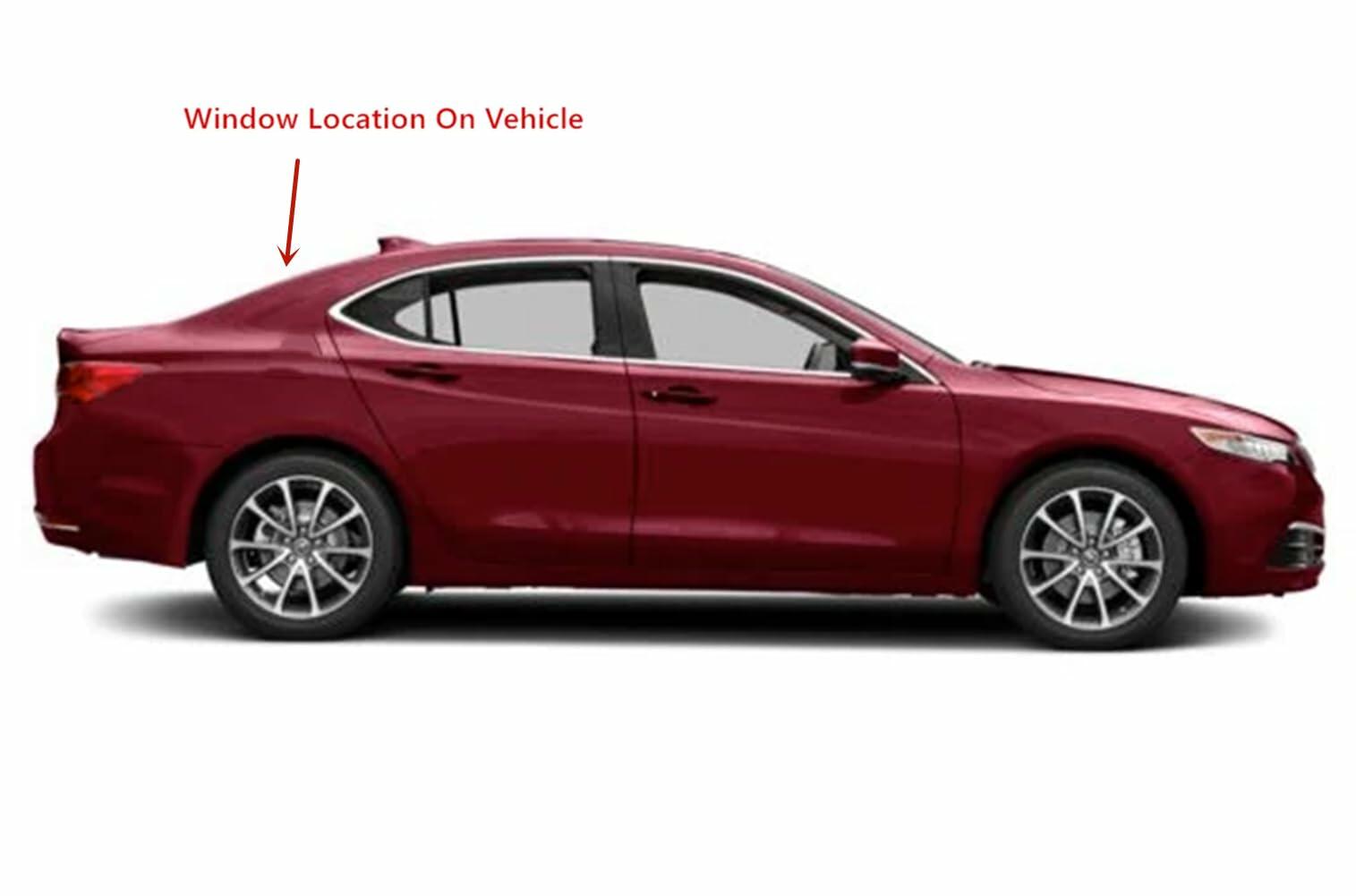 Back Window Back Glass Rear Heated Compatible with Acura TLX 4 Door Sedan 2015-2020 Models