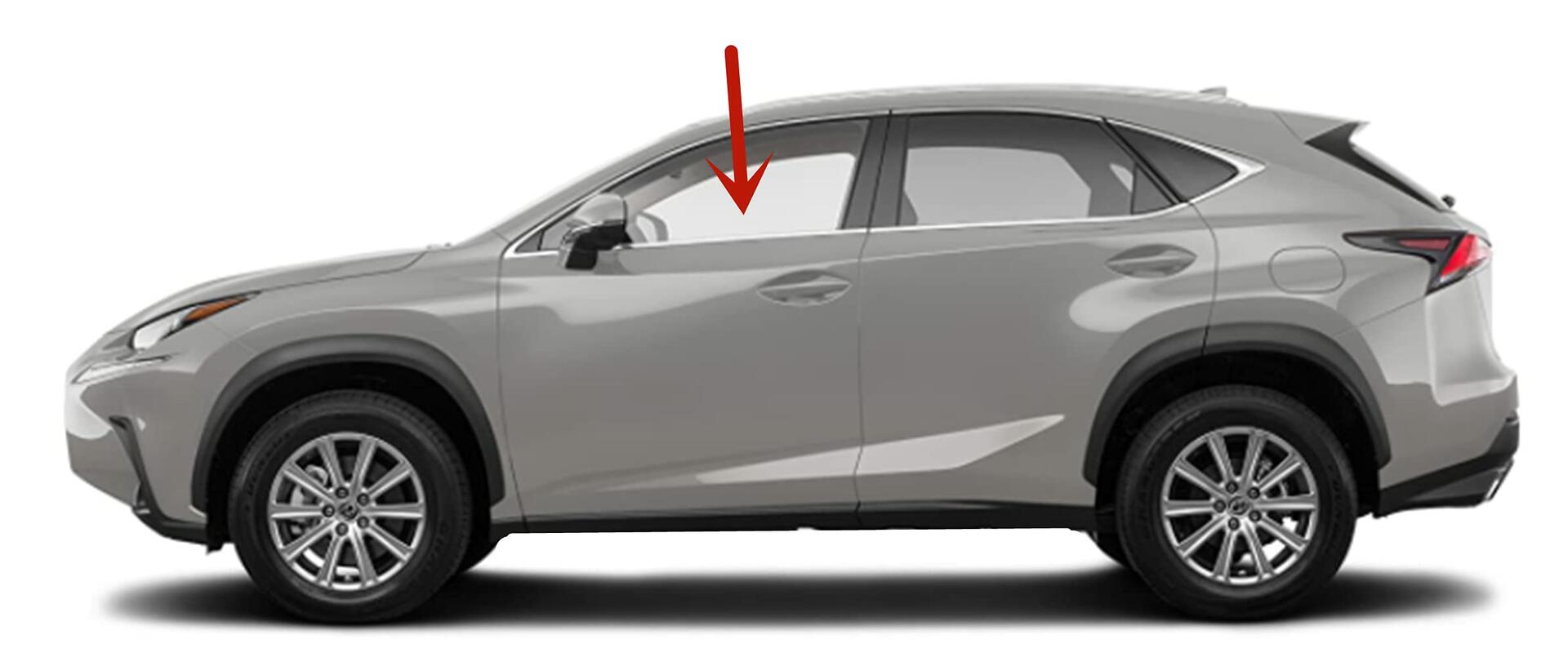 Driver Left Side Front Door Window Door Glass Compatible with Lexus NX200t 2015-2017 / NX300h 2015-2021 / NX300 2018-2021 Models