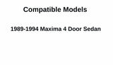 Driver Left Side Front Door Window Door Glass Compatible with Nissan Maxima 4 Door Sedan 1989-1994 Models