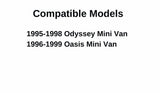 Passenger Right Side Front Door Window Door Glass Compatible with Honda Odyssey/Isuzu Oasis 1995-1999 Models