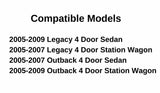 Passenger Right Side Front Door Window Door Glass Compatible with Subaru Legacy/Subaru Outback 2005-2009 Models