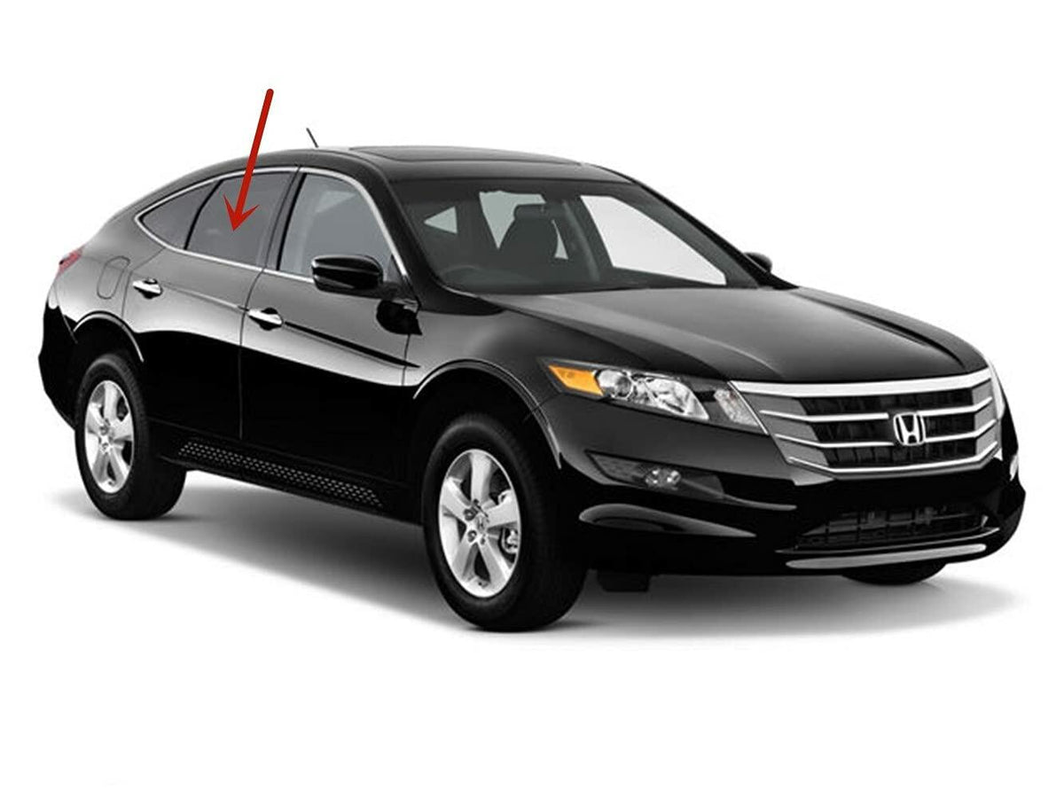 Passenger Right Side Rear Door Window Door Glass Compatible with Honda Crosstour 2010-2016 Models