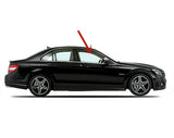 Tempered Passenger Right Side Front Door Window Door Glass Compatible with Mercedes Benz C300 C350 C63AMG 2008-2011 Models