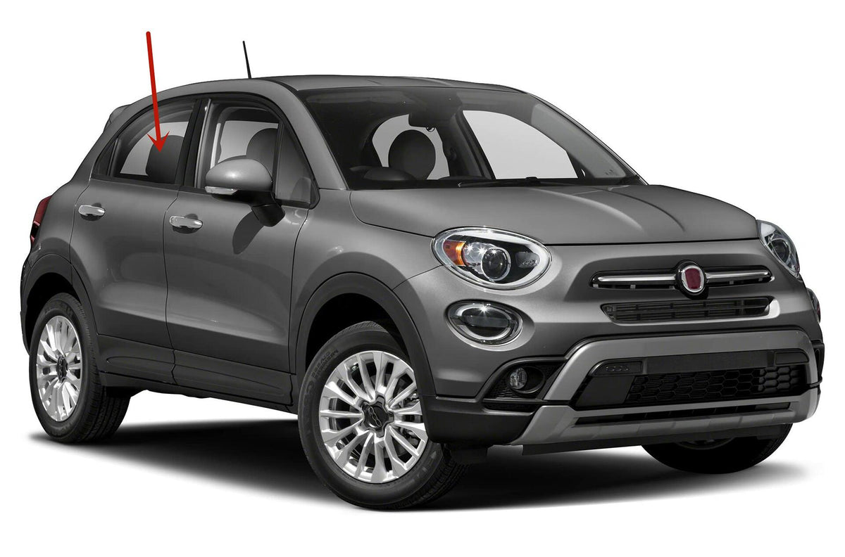 Passenger Right Side Rear Door Window Door Glass Compatible with Fiat 500X 2016-2023 Models