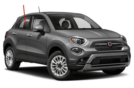 Passenger Right Side Rear Door Window Door Glass Compatible with Fiat 500X 2016-2023 Models