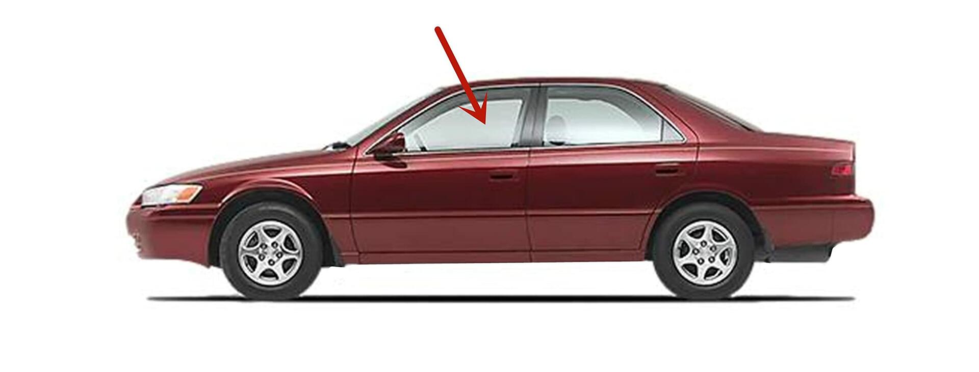 Driver Left Side Front Door Window Door Glass Compatible with Toyota Camry 1997-2001 Models