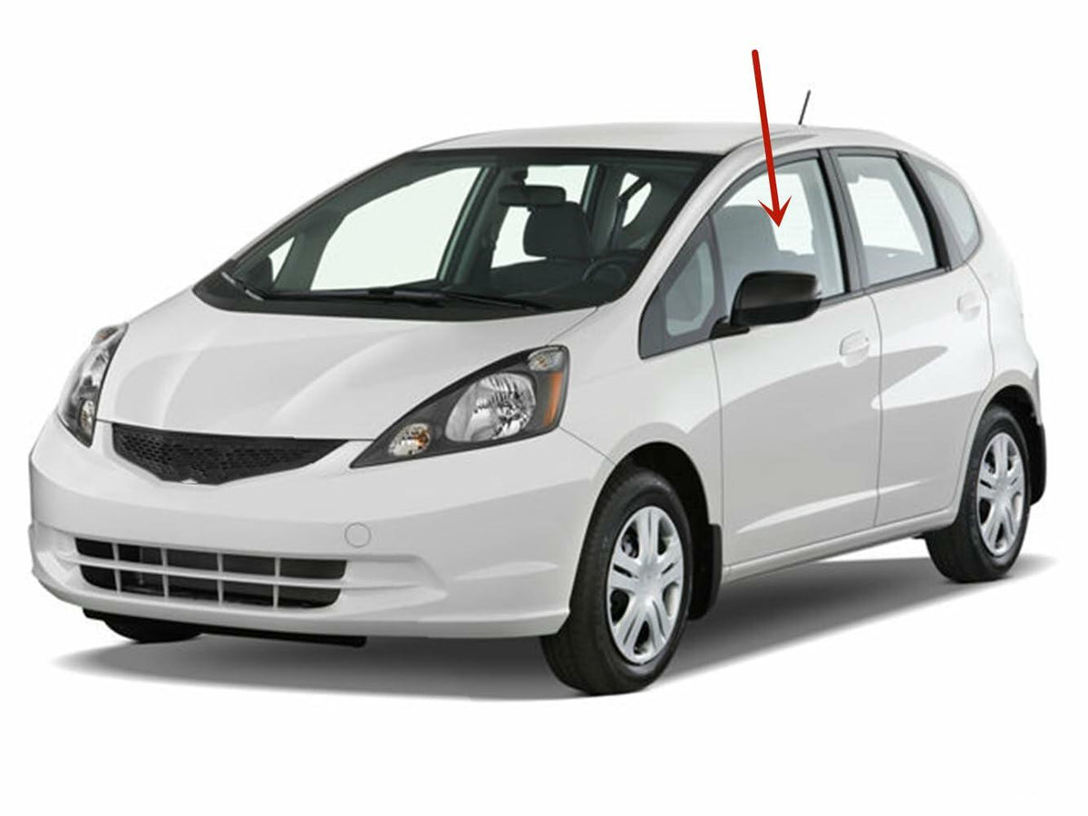 Driver Left Side Front Door Window Door Glass Compatible with Honda Fit 2009-2014 Models