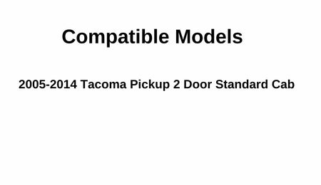 Driver Left Side Door Window Door Glass Compatible with Toyota Tacoma Pickup 2 Door Standard Cab 2005-2014 Models