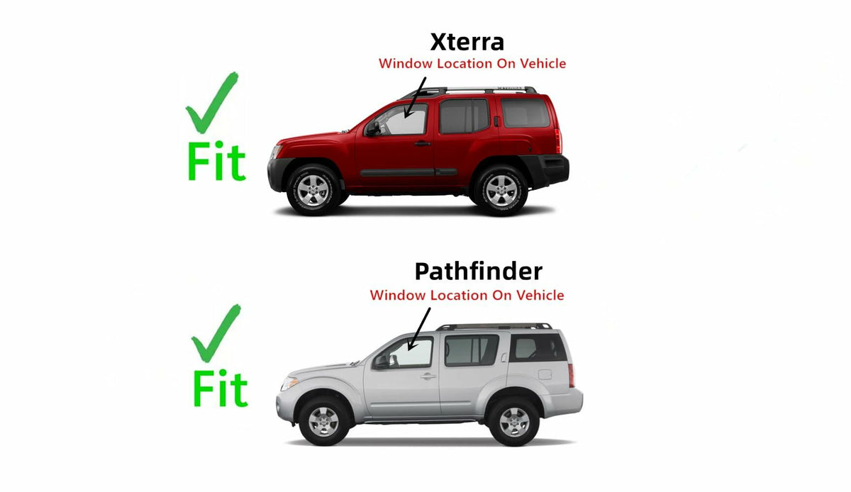 Driver Left Side Front Door Window Door Glass Compatible with Nissan Pathfinder 2005-2012 Models/Nissan Xterra 2005-2015 Models