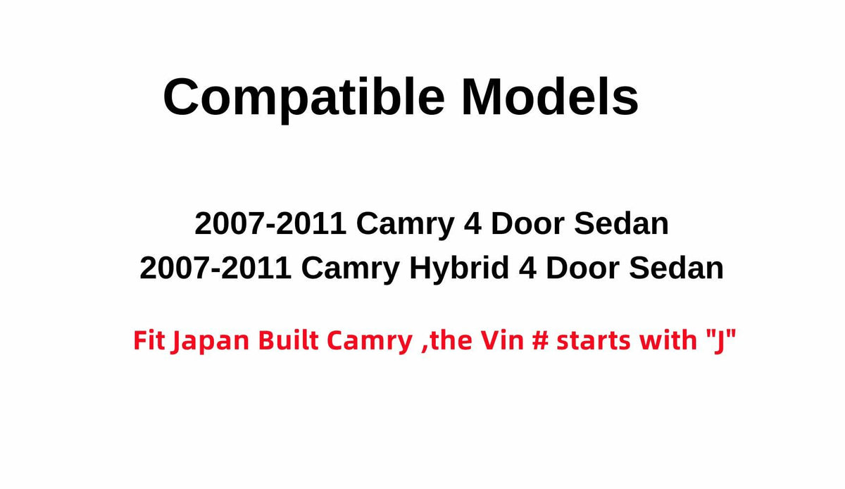 Driver Left Side Front Door Window Door Glass Compatible with Toyota Camry / Camry Hybrid 4 Door Sedan 2007-2011 Japan Built Models