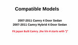 Driver Left Side Front Door Window Door Glass Compatible with Toyota Camry / Camry Hybrid 4 Door Sedan 2007-2011 Japan Built Models