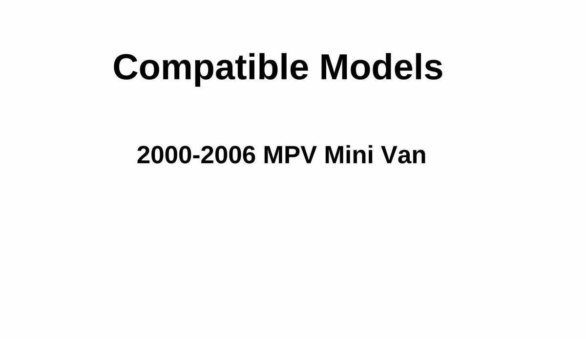 Passenger Right Side Rear Cargo Door Glass Door Window Compatible with Mazda MPV 2000-2006 Models
