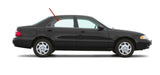 Passenger Right Side Rear Door Window Door Glass Compatible with Mazda 626 4 Door Sedan 1998-2002 Models