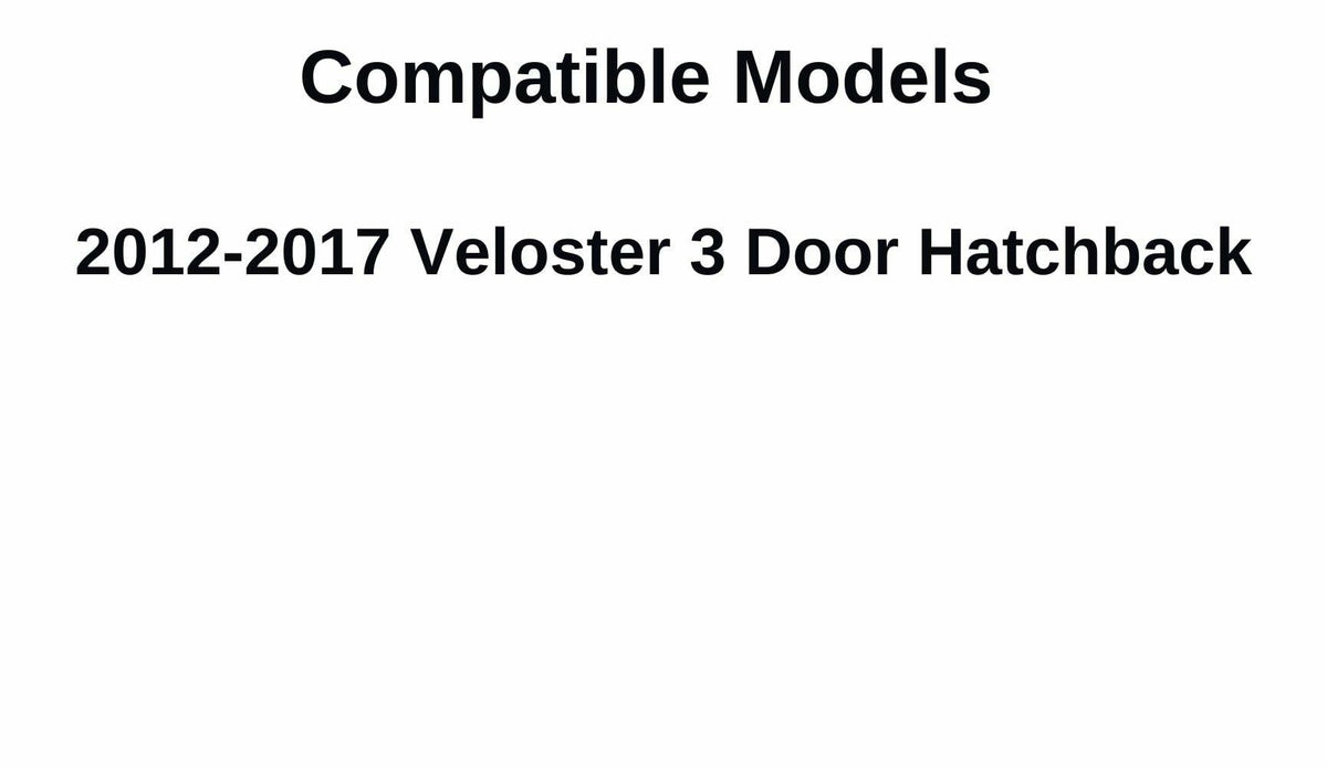 Passenger Right Side Rear Door Window Door Glass Compatible with Hyundai Veloster 2012-2017 Models