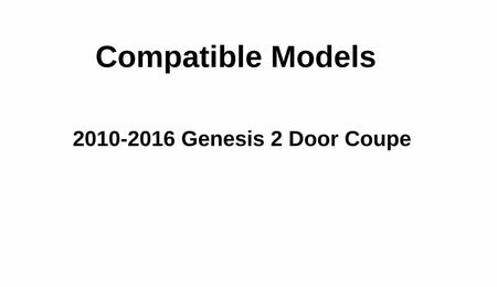 Passenger Right Side Door Window Door Glass Compatible with Hyundai Genesis 2 Door Coupe 2010-2016 Models