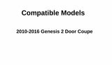 Passenger Right Side Door Window Door Glass Compatible with Hyundai Genesis 2 Door Coupe 2010-2016 Models