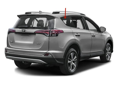 OEM Passenger Right Side Quarter Window Glass Compatible with Toyota RAV4 2013-2018 Models