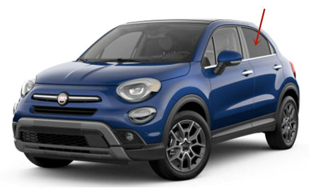 Privacy Driver Left Side Rear Door Window Door Glass Compatible with Fiat 500X 2016-2023 Models