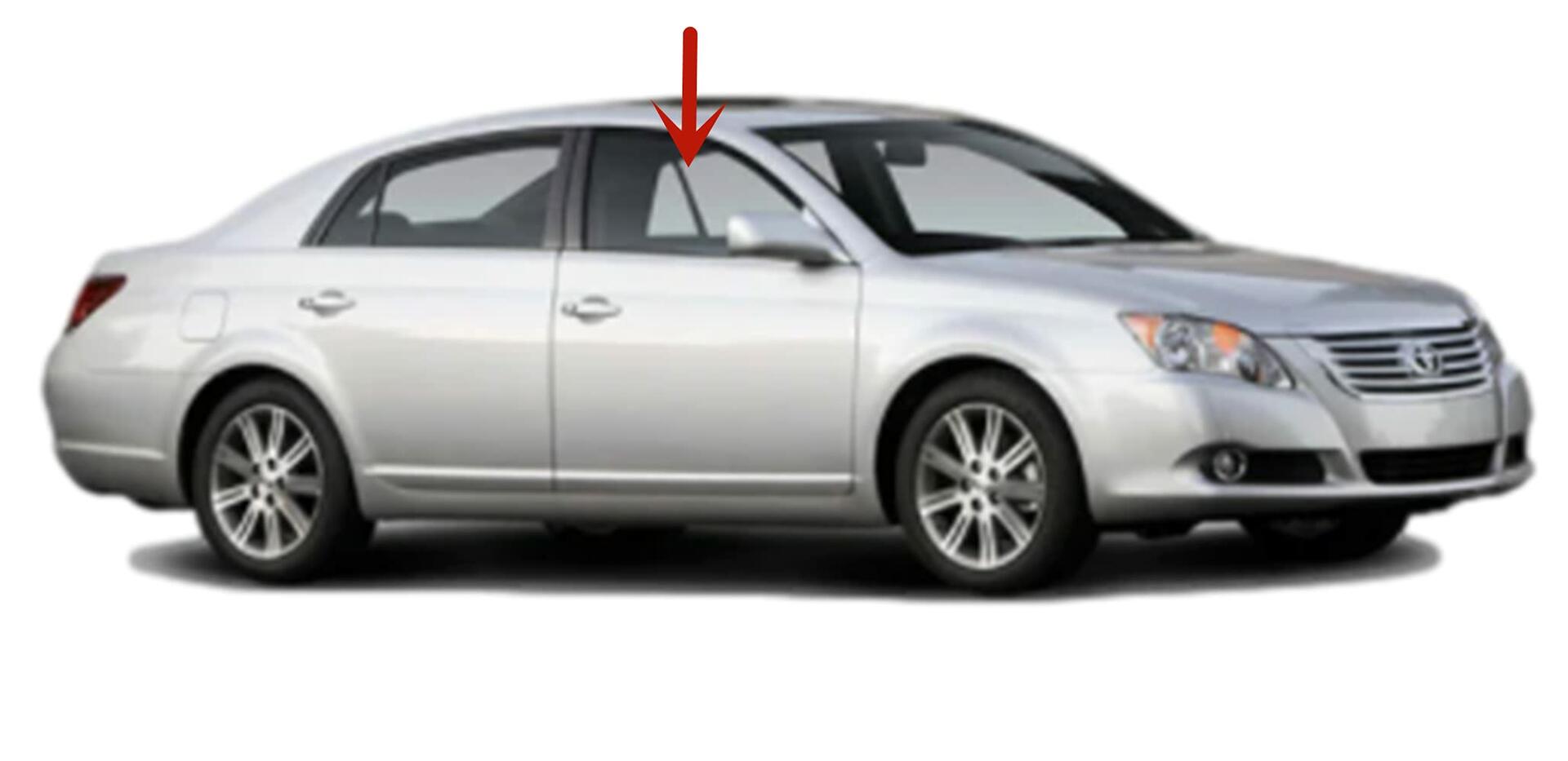 Passenger Right Side Front Door Window Door Glass Compatible with Toyota Avalon 2005-2012 Models
