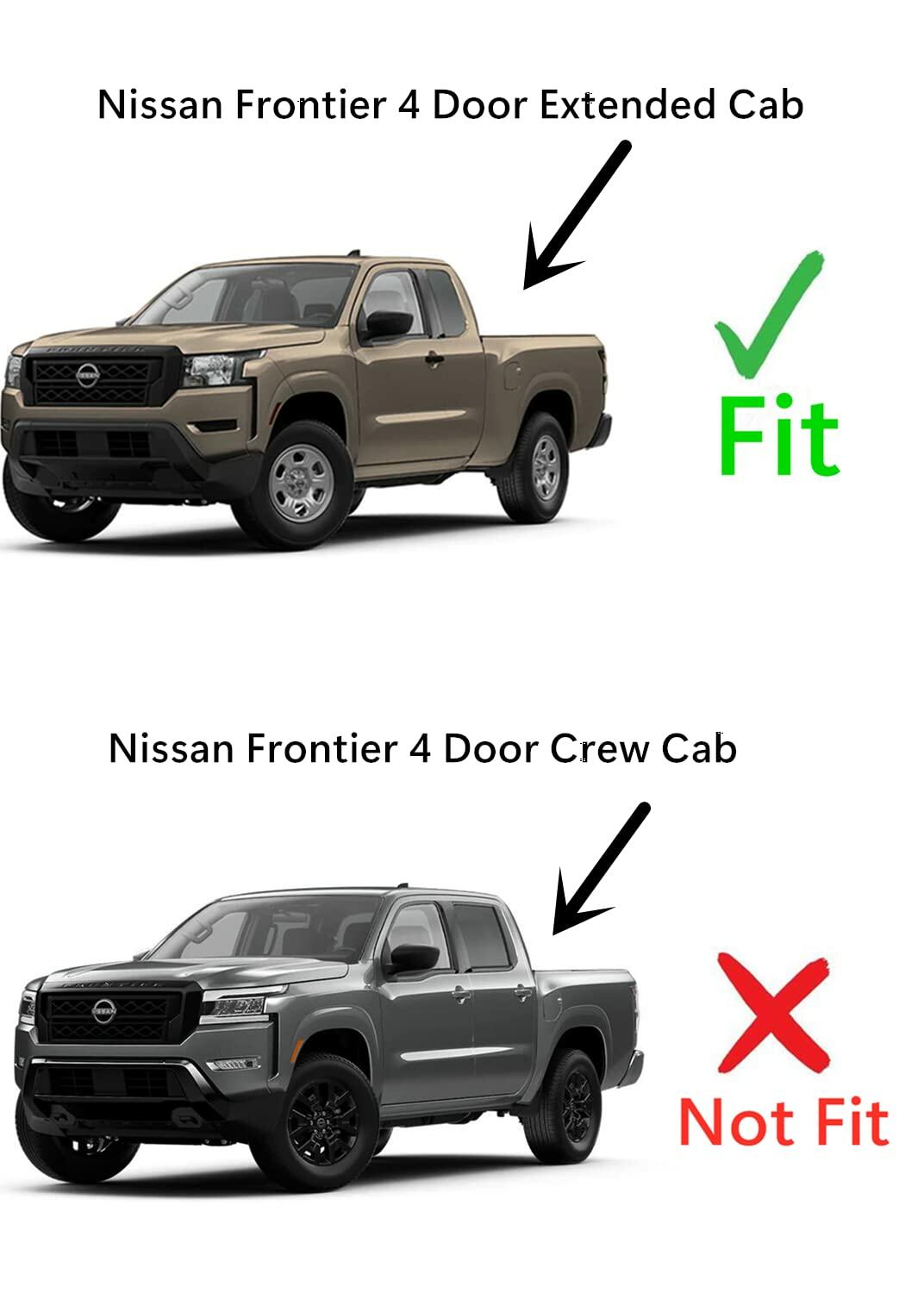 Tempered Factory Privacy Tinted Driver Left Side Rear Door Window Door Glass Compatible with Nissan Frontier 4 Door Extended Cab Pickup 2022-2026 Model