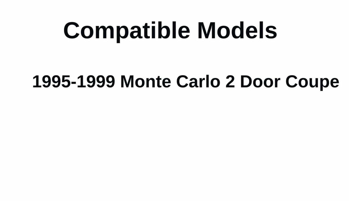 Driver Left Side Door Window Door Glass Compatible with Chevrolet Monte Carlo 2 Door Coupe 1995-1999 Models