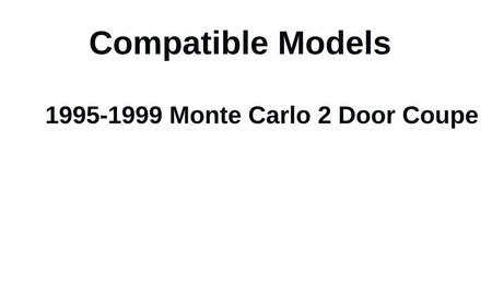Driver Left Side Door Window Door Glass Compatible with Chevrolet Monte Carlo 2 Door Coupe 1995-1999 Models