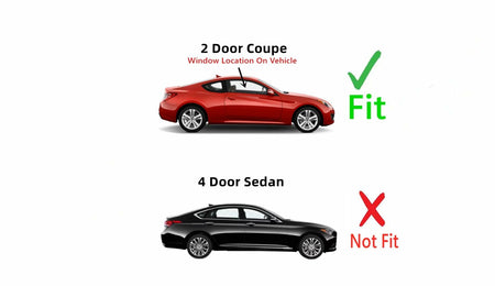 Passenger Right Side Door Window Door Glass Compatible with Hyundai Genesis 2 Door Coupe 2010-2016 Models