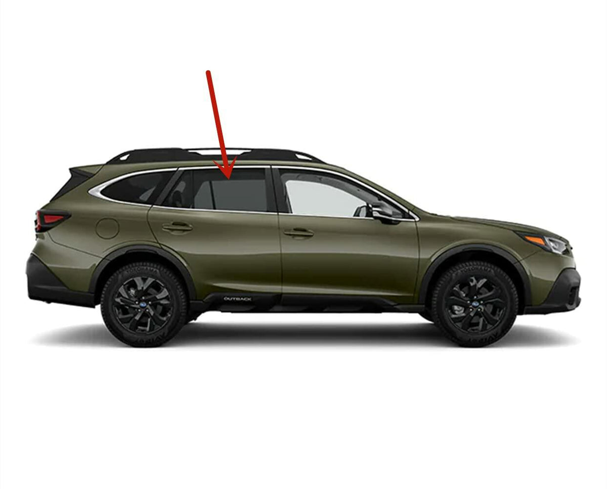 Passenger Right Side Rear Door Window Door Glass Compatible with Subaru Outback 2020-2025 Models