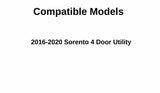 Tempered Passenger Right Side Front Door Window Door Glass Compatible with Kia Sorento 2016-2020 Models
