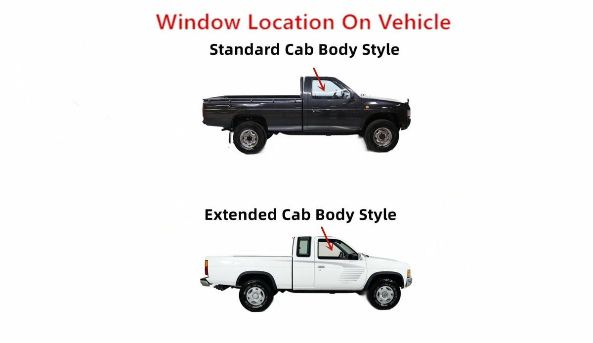 Passenger Right Side Front Door Window Door Glass Compatible with Nissan Pathfinder 1987-1995 Models/Nissan 850 Pickup 1986-1997 Models