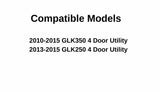 Passenger Right Side Front Door Window Door Glass Compatible with Mercedes Benz GLK350 GLK250 2010-2015 Models