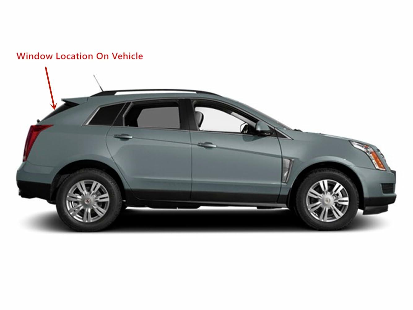 Heated Rear Back Tailgate Liftgate Window Back Glass Compatible with Cadillac SRX 2010-2016 Models