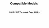 Passenger Right Side Rear Door Window Door Glass Compatible with Hyundai Tucson 2010-2015 Models