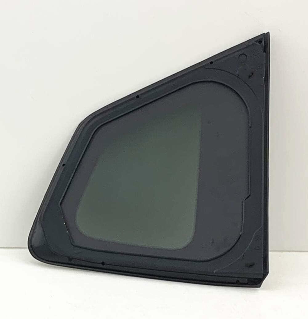 Bright Trim Style Driver Left Side Quarter Window Quarter Glass Compatible with Nissan Rogue 2014-2020 Models (Not For Rogue Sport or Rogue Select)