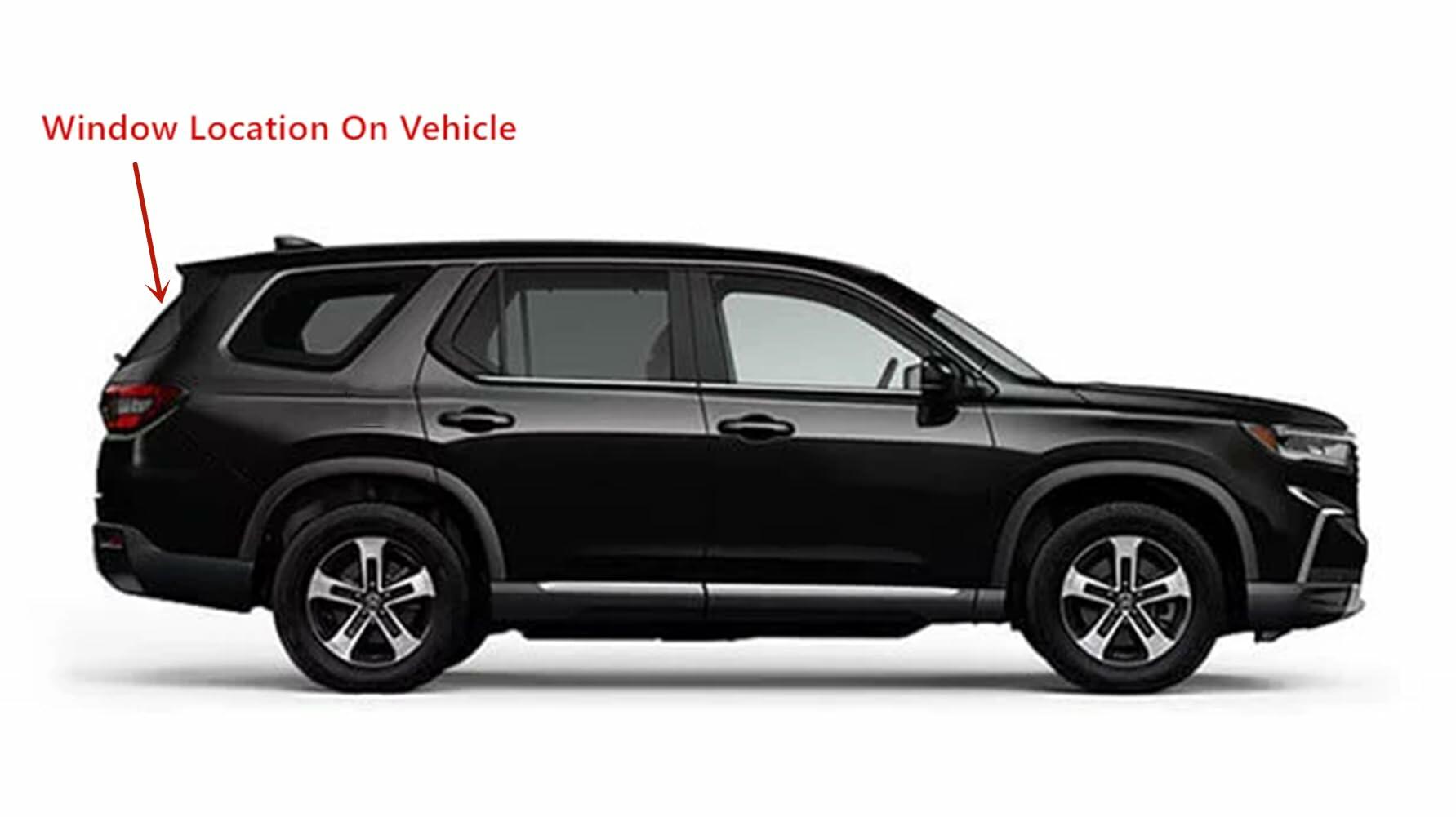 Heated Rear TailGate LiftGate Back Window Back Glass Compatible with Honda Pilot 2023-2025 Models