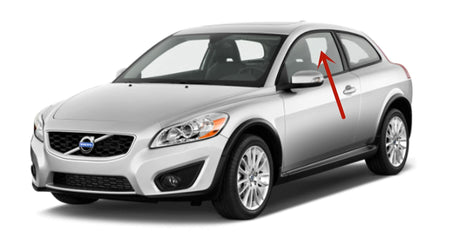 Driver Left Side Door Window Door Glass Compatible with Volvo C30 2 Door Hatchback 2008-2013 Models