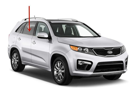 Passenger Right Side Rear Door Window Door Glass Compatible with Kia Sorento 2011-2015 Models