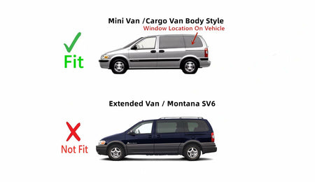 Driver Left Side Rear Quarter Window Quarter Glass Compatible with Chevrolet Venture 1998-2005/Pontiac Montana 1999-2005 Mini/Cargo Van Models