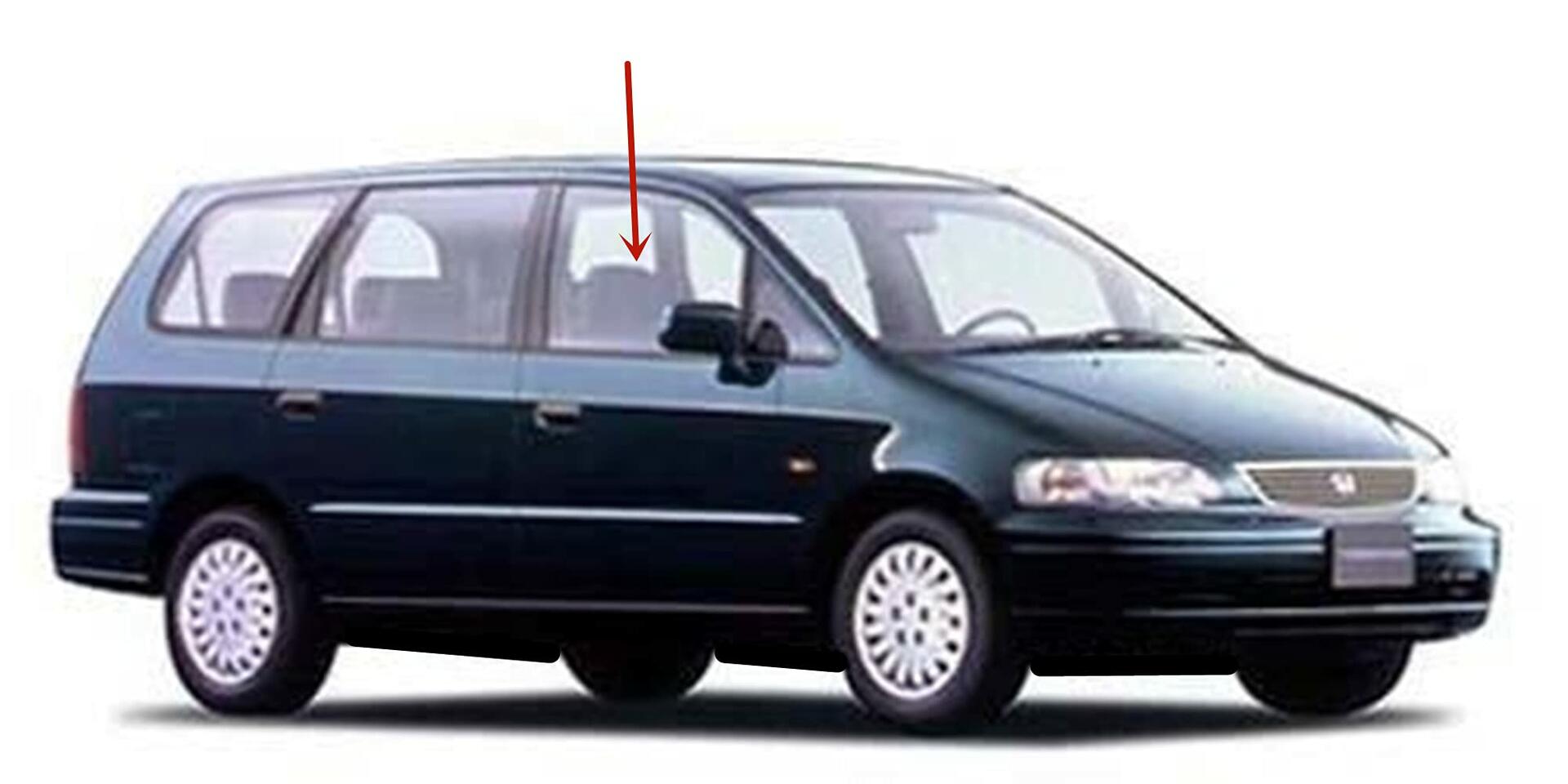 Passenger Right Side Front Door Window Door Glass Compatible with Honda Odyssey/Isuzu Oasis 1995-1999 Models