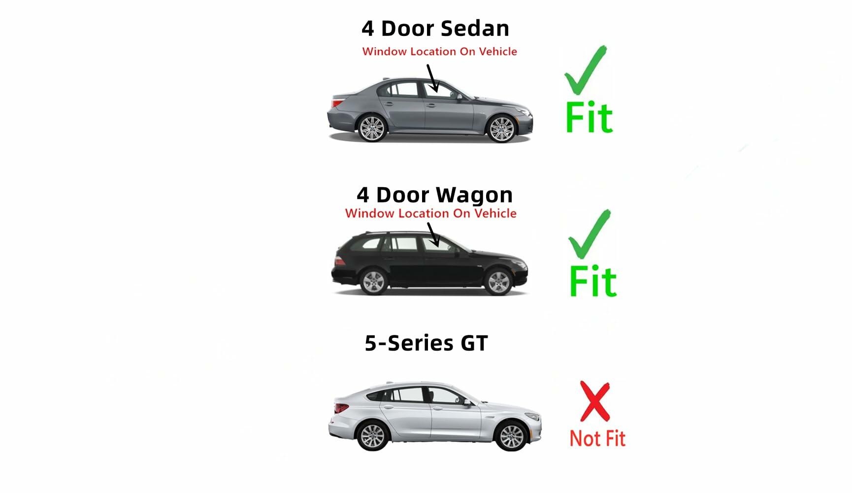 Passenger Right Side Front Door Window Door Glass Compatible with BMW 525i 528i 528xi 530i 530xi 535i 535xi 545i 550 550i M5 2004-2010 Models