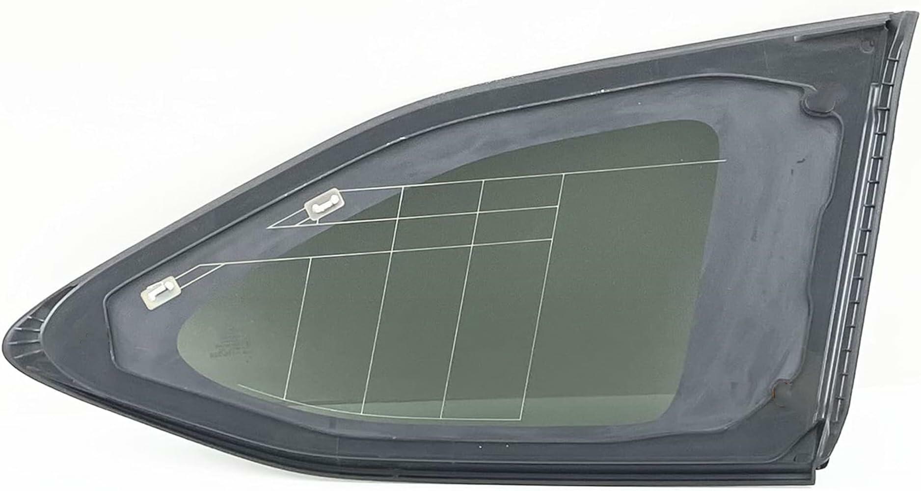 Chrome Moulding Style With Antenna Driver Left Side Quarter Window Quarter Glass Compatible with Toyota Highlander 2020-2025 Models