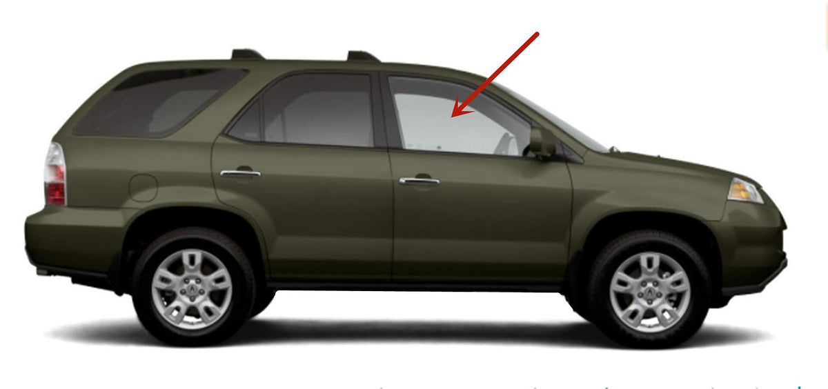 Passenger Right Side Front Door Window Door Glass Compatible with Acura MDX 2001-2006 Models