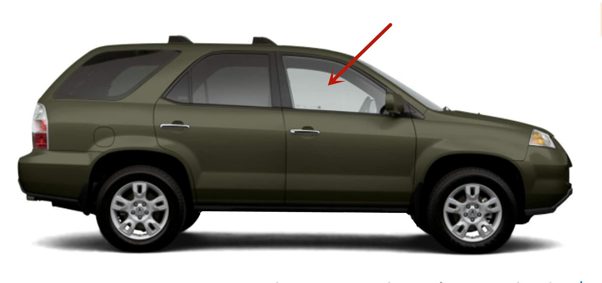 Passenger Right Side Front Door Window Door Glass Compatible with Acura MDX 2001-2006 Models
