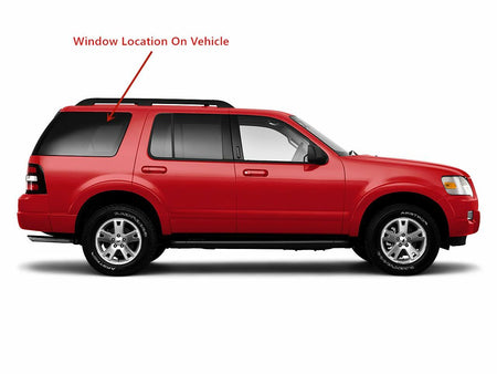 Tempered Passenger Right Side Quarter Window Glass Compatible with Ford Explorer / Mercury Mountaineer 2003-2010 4-Door Models