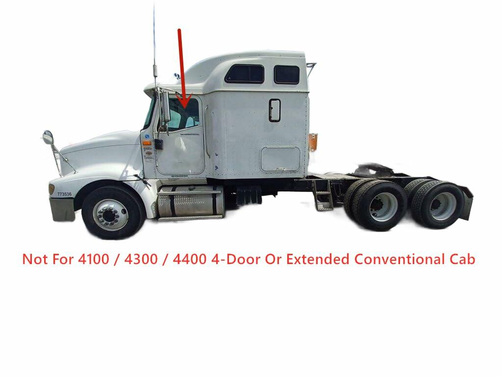 Tempered Driver Left Side Door Window Door Glass Compatible with International Navistar Pay Star 4100 4300 4400 DuraStar 2015-2020 / 5000i 9100i 9400i 9900i 2000-2016 Models