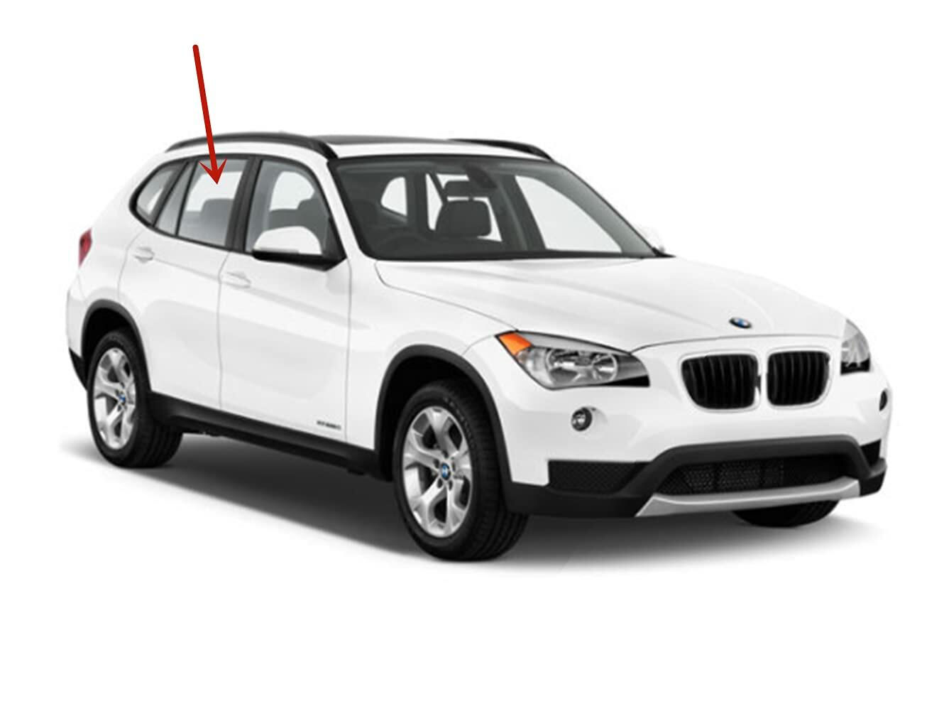 Passenger Right Side Rear Door Window Door Glass Compatible with BMW X1 2011-2015 Models