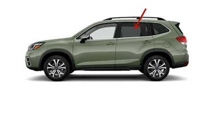 Driver Left Side Rear Door Window Door Glass Privacy Compatible with Subaru Forester 2019-2024 Models
