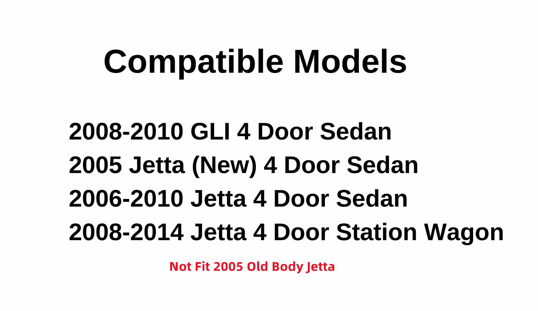 Driver Left Side Front Door Window Door Glass Compatible with Volkswagen Jetta 2006-2010 / Jetta (New) 2005 / GLI 2008-2010 4 Door Sedan Models / Jetta 4 Door Wagon 2008-2014 Models