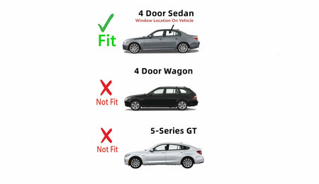 Driver Left Rear Door Window Door Glass Compatible with BMW 525i 525xi 530i 530xi 528i 535i 535xi 545i 550i M5 2004-2010 4 Door Sedan Models