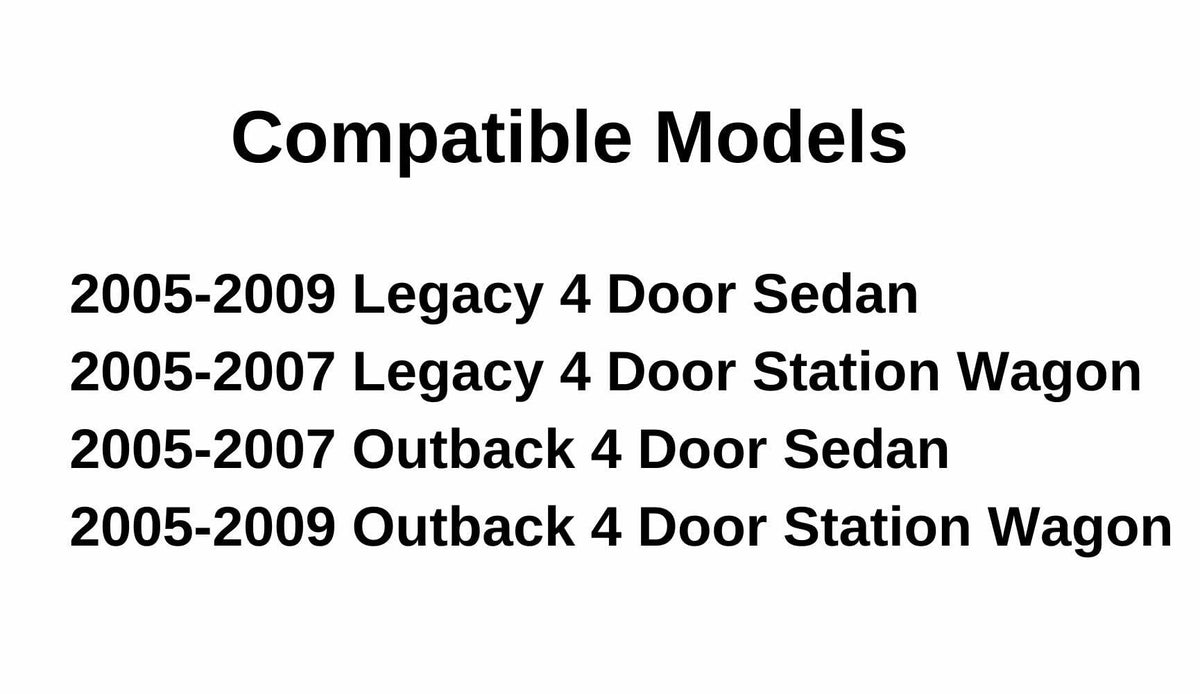 Driver Left Side Front Door Window Door Glass Compatible with Subaru Legacy/Subaru Outback 4 Door Sedan/Wagon 2005-2009 Models